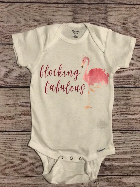 flamingo onesie baby