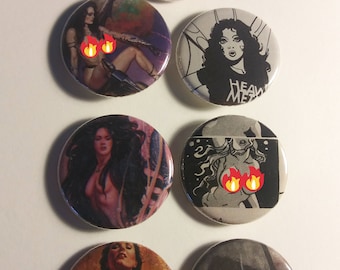 Heavy Metal Magazine Sexy Pins