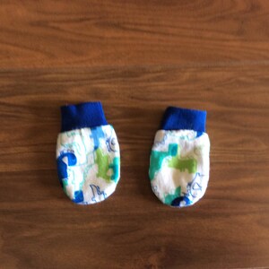 Infant Flannel No Scratch Mittens, Baby Mittens, Fleece lined Mittens