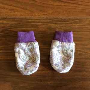 Infant Flannel No Scratch Mittens, Baby Mittens, Fleece lined Mittens