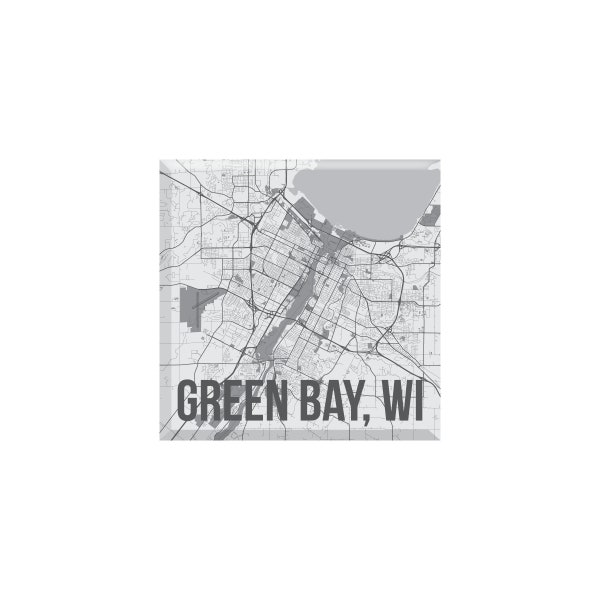 Green Bay Map Magnet