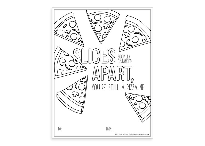 Download Pizza Slices Apart Coloring Page | Etsy
