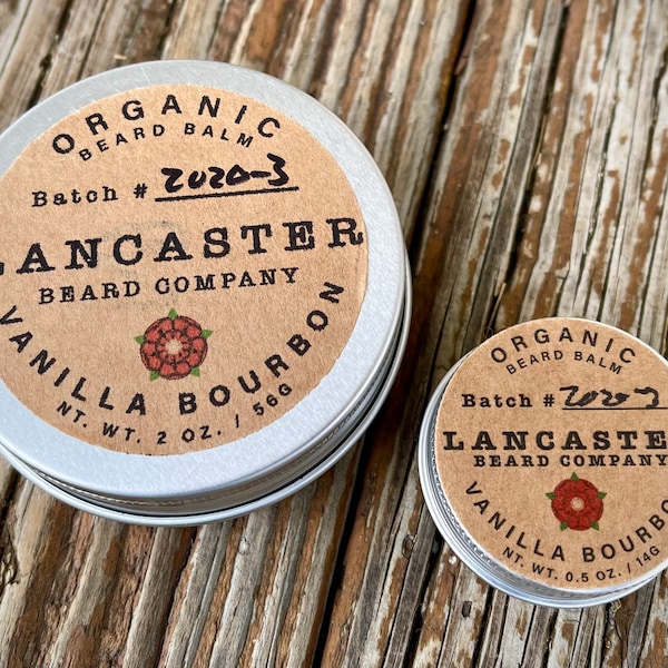 Organic Vanilla Bourbon Beard Balm