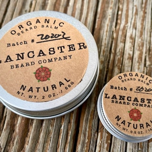 Organic Natural (Unscented) Beard Balm