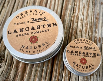 Organic Natural (Unscented) Beard Balm