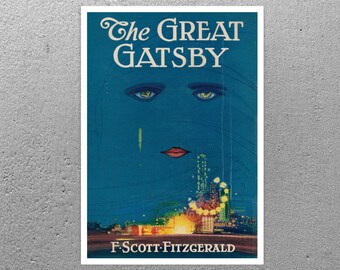 F. Scott Fitzgerald "The Great Gatsby" (c.1925) First Edition Cover Illustration, Francis Cugat - Giclée Fine Art Print