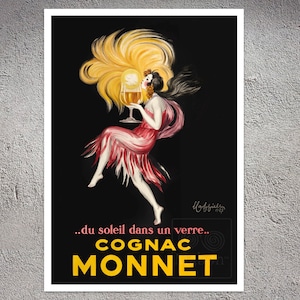 Vintage Advertising Poster "Cognac Monett" Leonetto Cappiello (c.1927) - Art Deco - Premium Reproduction Giclée Fine Art Print