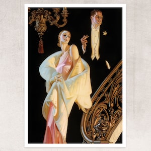 Vintage Advertising Poster Artwork for "Arrow collars" (c.1932) by J.C Leyendecker - Premium Reproduction Giclée Fine Art Print