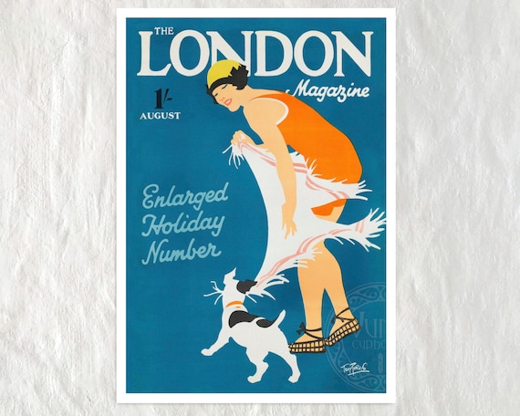 Tom Purvis  "The London Magazine: August 1928" - Giclée Fine Art Print