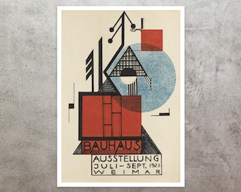 Rudolf Baschant "Bauhaus Ausstellung Weimar" (c.1923) Exhibition Poster - Giclée Fine Art Print