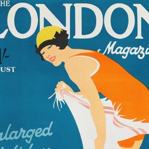 Tom Purvis "The London Magazine: August 1928" - Giclée Fine Art Print image 2