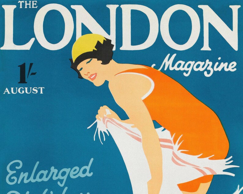 Tom Purvis "The London Magazine: August 1928" - Giclée Fine Art Print image 2