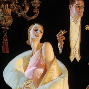 Vintage Advertising Poster Artwork for "Arrow collars" (c.1932) by J.C Leyendecker - Giclée Fine Art Print image 2
