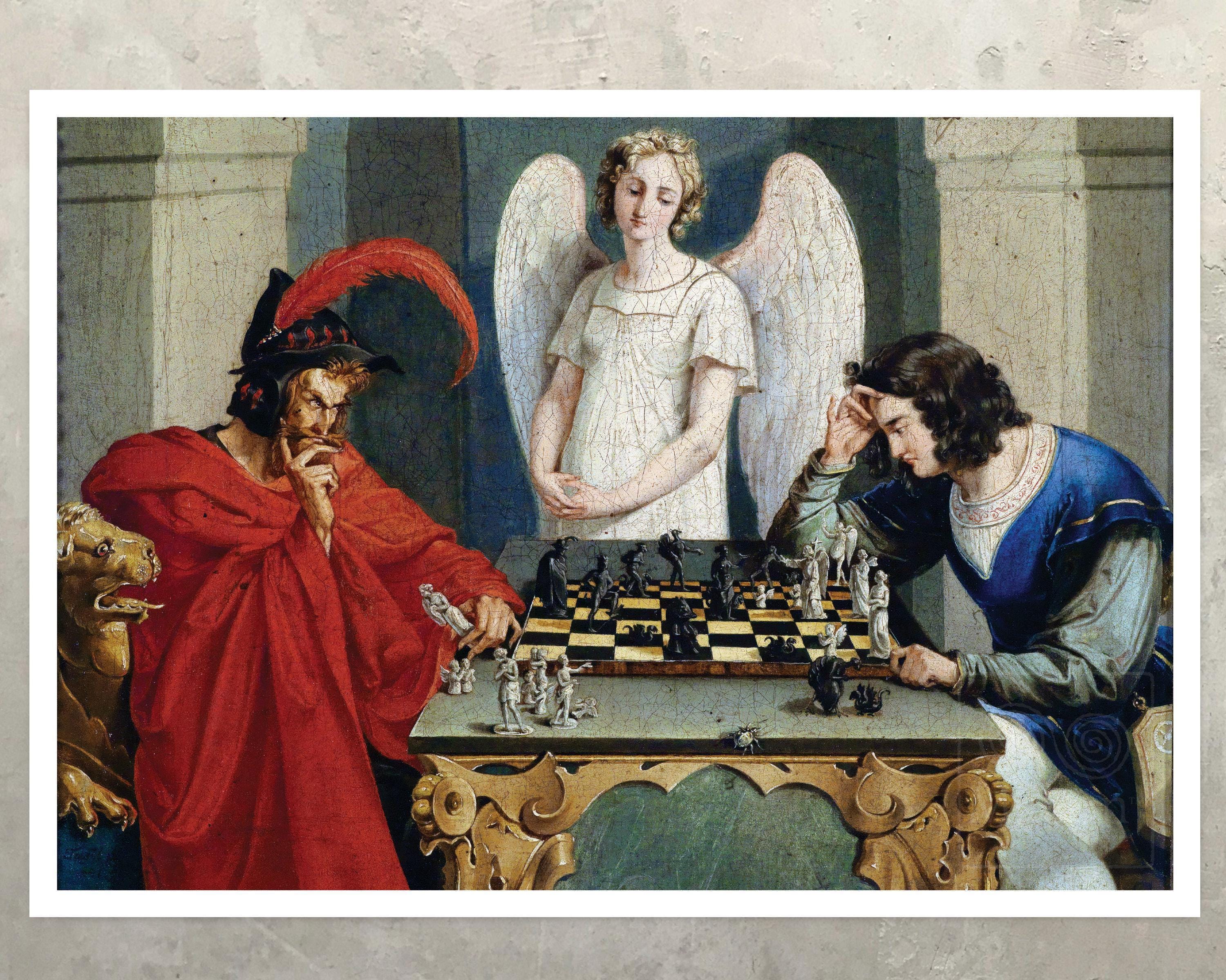 Checkmate painting - Etsy 日本