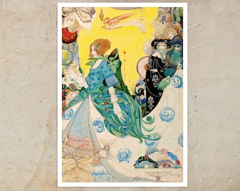 Harry Clarke "The Lady of Decoration" (c.1914) - Giclée Fine Art Print