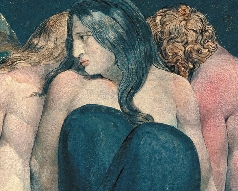 William Blake The Night of Enitharmon's Joy / Hecate c.1795 Premium Reproduction Giclée Fine Art Print image 2