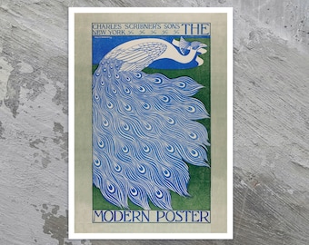 Vintage Advertising Poster by William Bradley "The Modern Poster" (c.1895) Art Nouveau Period - Giclée Fine Art Print