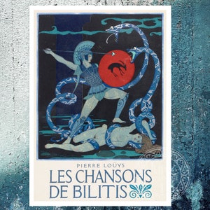 George Barbier &quot;Perseus Slaying Medusa&quot; from Les chansons de Bilitis by Pierre Louÿs (c.1922) - Premium Reproduction Giclée Fine Art Print