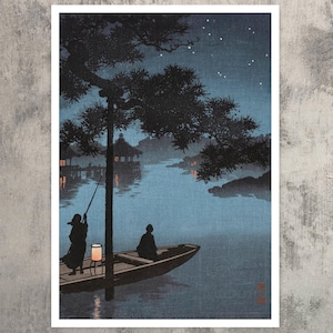 Koho Shoda "Stars over Biwa Lake" (c.1930) - Giclée Fine Art Print