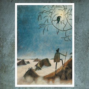 Franz Sedlacek "Landscape with Sea Fog" (c.1921) Premium Reproduction Giclée Fine Art Print