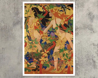 Robert Burns "The Hunt - Diana and Her Nymphs" (c.1926) - Giclée Fine Art Print