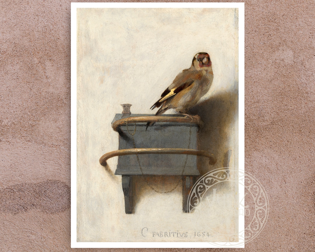 Carel Fabritius The Goldfinch 1654 Premium Reproduction Giclée Fine Art ...