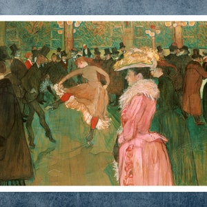 Henri de Toulouse-Lautrec "At the Moulin Rouge, The Dance" (c.1890) - Art Nouveau, Belle Epoque - Premium Reproduction Giclée Fine Art Print