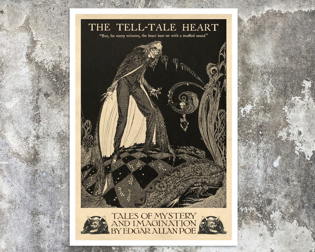 Vintage Book Illustration the Tell tale Heart Harry Clarke c 1919 vintage-book-illustration-the-tell-tale-heart-harry-clarke-c-1919