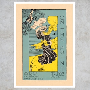 Vintage Advertising Poster "On the Point" by Maurice Prendergast (1895) Art Nouveau - Premium Reproduction Giclée Fine Art Print