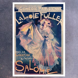 Georges de Feure "La Loie Fuller - Salomé" (c.1895) Vintage Poster - Giclée Fine Art Print
