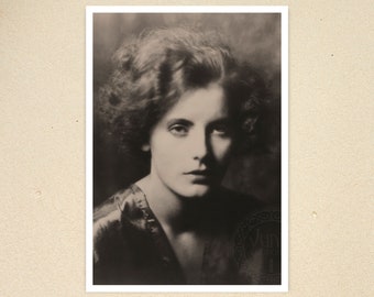 Greta Garbo Photo Portait by Arnold Genthe c.1925  - Premium Reproduction Giclée Fine Art Print