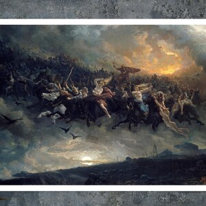 Peter Nicolai Arbo “Odin's Wild Hunt” (c.1872) - Giclée Fine Art Print
