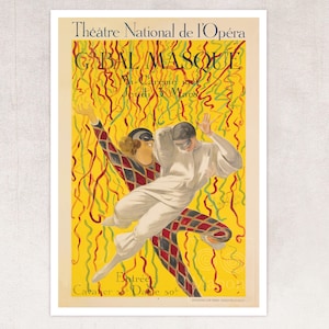 Vintage Advertising Poster "Théâtre National de l'Opéra" Leonetto Cappiello (1921) - Art Deco - Premium Reproduction Giclée Fine Art Print