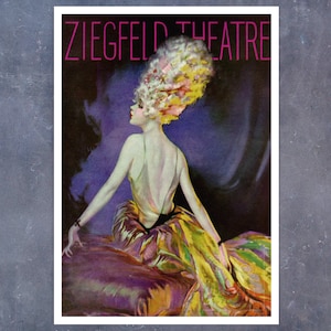 Henry Clive "Ziegfeld Theatre" (c.1927)  Vintage Advertising Poster - Premium Reproduction Giclée Fine Art Print