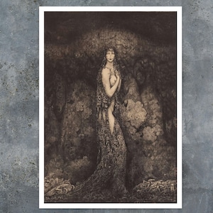 John Bauer "Sagomotiv Med Troll" (c.1916) - Giclée Fine Art Print