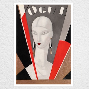 Vogue Magazine Cover &quot;May 1926&quot; by Eduardo García Benito - Premium Reproduction Giclée Fine Art Print