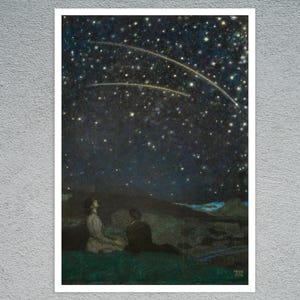 Franz Von Stuck &quot;Shooting Stars, Franz and Mary Stuck&quot; (c.1912) - Premium Reproduction Giclée Fine Art Print