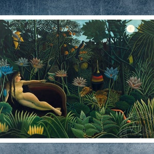 Henri Rousseau &quot;The Dream&quot; (c.1910) - Premium Reproduction Giclée Fine Art Print