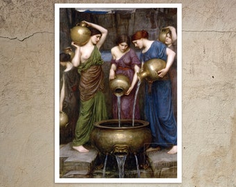 John William Waterhouse "The Danaïdes" (c.1903) - Premium Reproduction Giclée Fine Art Print