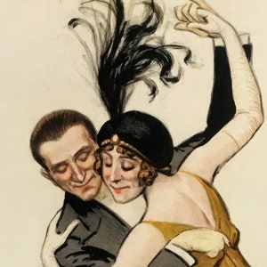 Poster Vintage HQ 'Café Riche Paris Tango' - 50x70cm - Neuf Sous Film