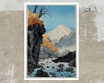 Takahashi Hiroaki (Shotei) "Foot of Mount Ashitaka: Autumn" (c.1932) - Giclée Fine Art Print