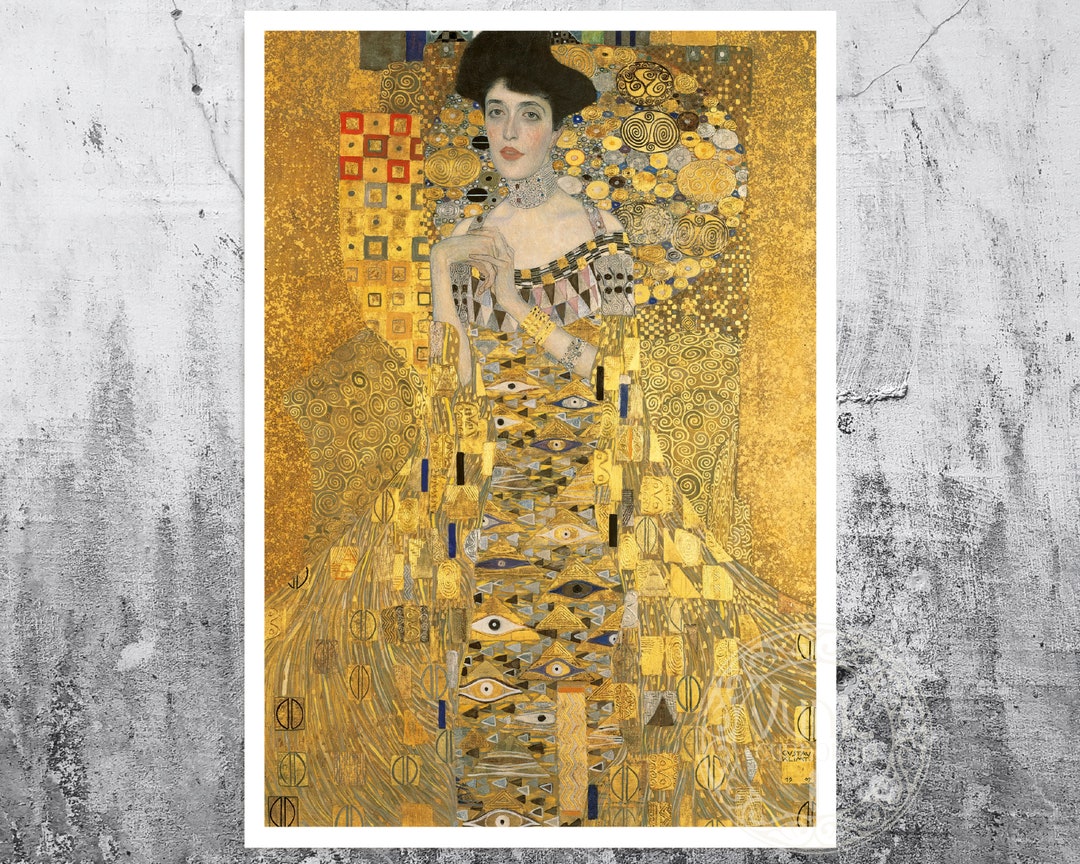 Gustav Klimt "portrait of Adele Bloch-bauer I" (c.1907) - Premium