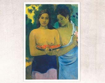Paul Gauguin "Two Tahitian Women" (c.1899)  - Giclée Fine Art Print
