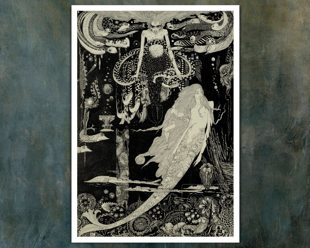 HARRY CLARKE THE TELL TALE COEUR ROMANTISME ART GICLEE PRINT