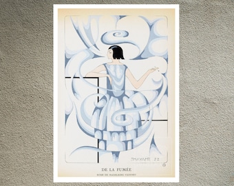 Ernesto Michahelles (Thayaht) "De la Fumée" (c.1922) Art Deco Fashion Illustration - Giclée Fine Art Print