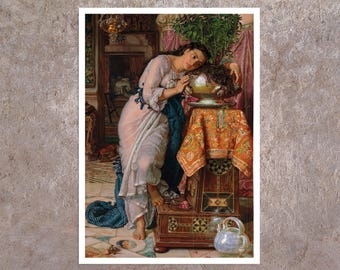 William Holman Hunt "Isabella and the Pot of Basil" (1867) - Giclée Fine Art Print