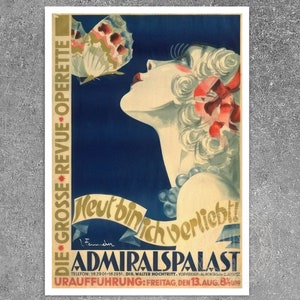 Vintage Advertising Poster "Today Im in Love" by Josef Fenneker (c.1928) Premium Reproduction Giclée Fine Art Print