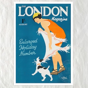 Tom Purvis "The London Magazine: August 1928" - Giclée Fine Art Print image 1