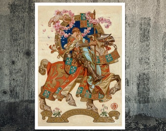J.C Leyendecker &quot;The Honeymoon&quot; (c.1923) Artwork for The Saturday Evening Post Magazine - Premium Reproduction Giclée Fine Art Print