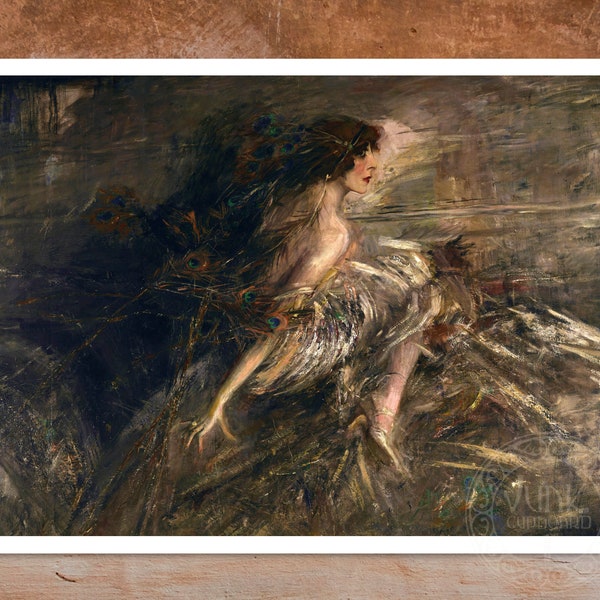 Giovanni Boldini "Portrait of Marchesa Luisa Casati" (c.1911) - Premium Reproduction Giclée Fine Art Print